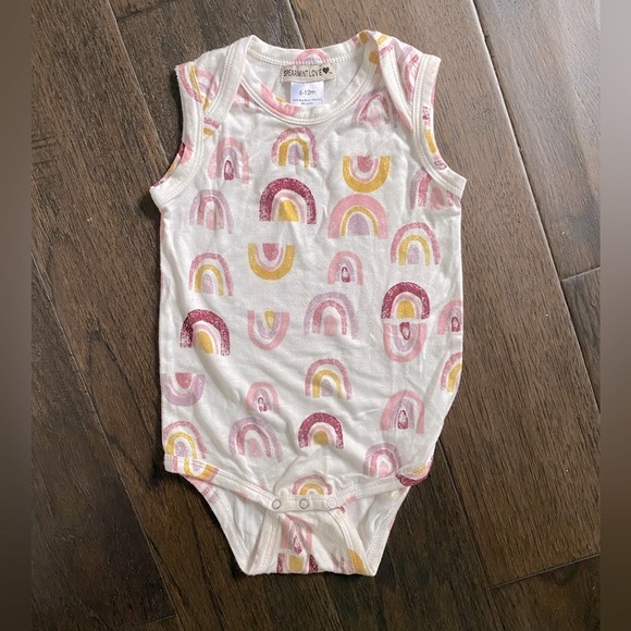 Spearmint Love rainbow body suit VGUC and matching headband EUC 6-12 - Picture 2 of 4